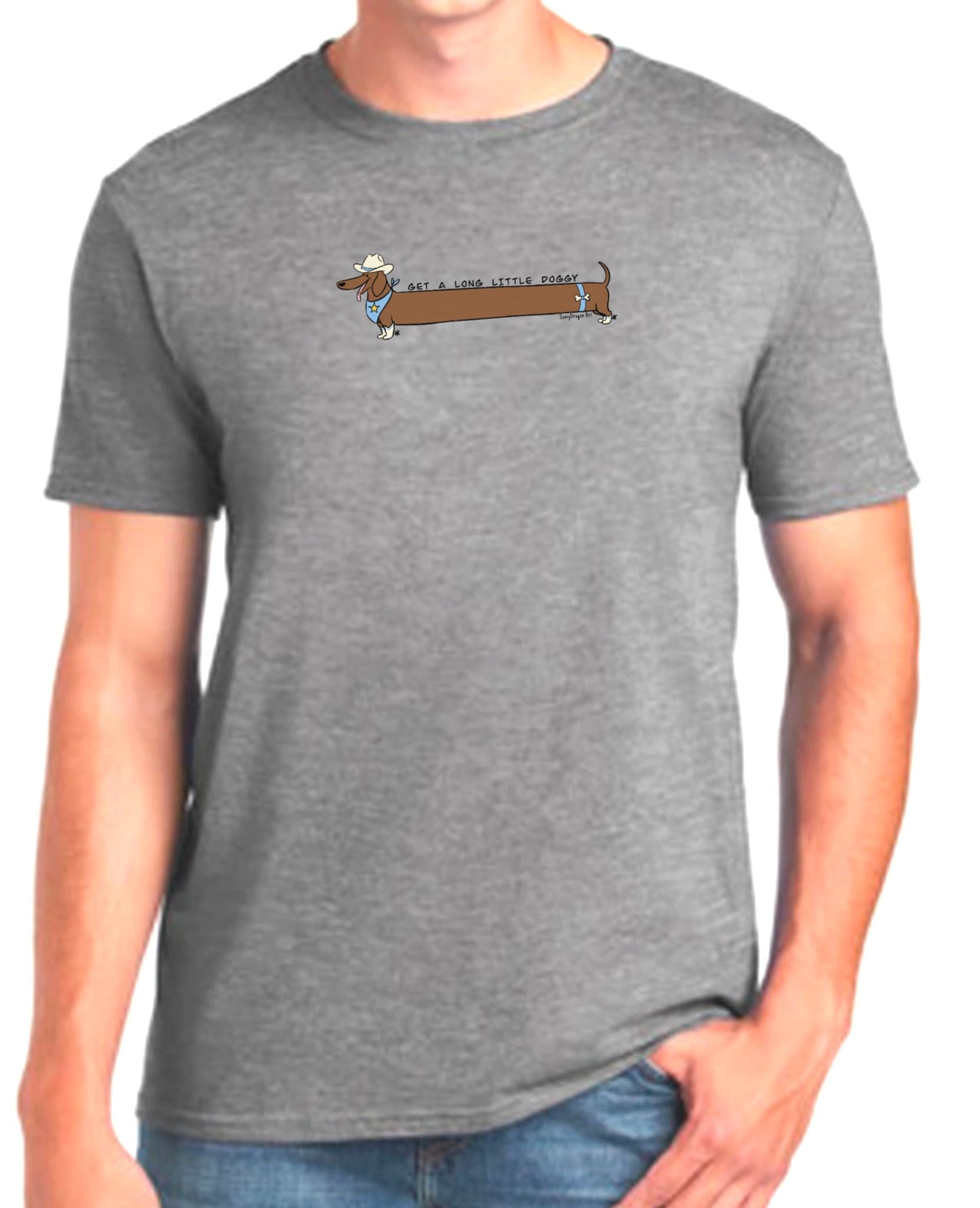 Get a Long Little Doggy Dachshund T Shirt - kawaii dog lover Christmas gift sausage weiner dog funny silly clothing fashion doxie doxxie