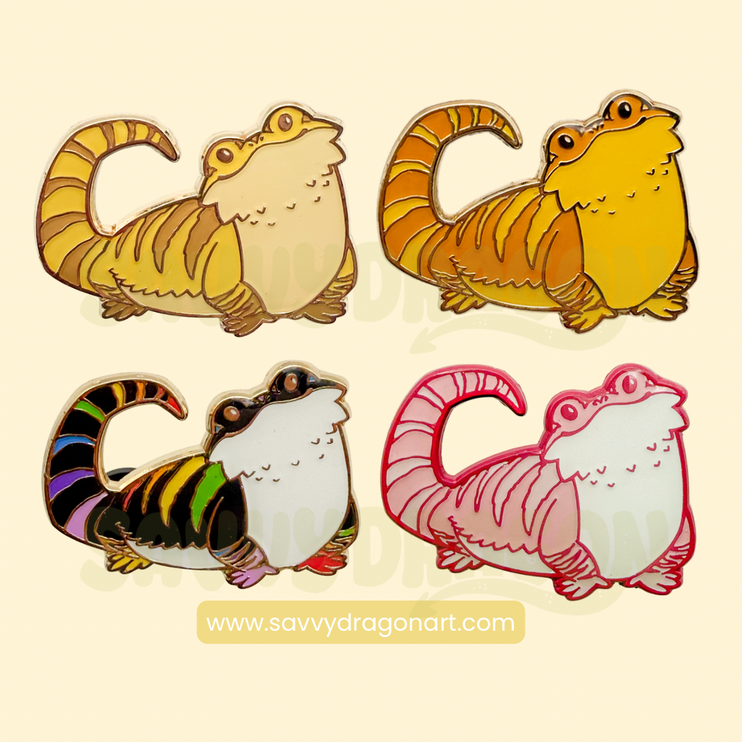 Bearded Dragon Enamel Pin