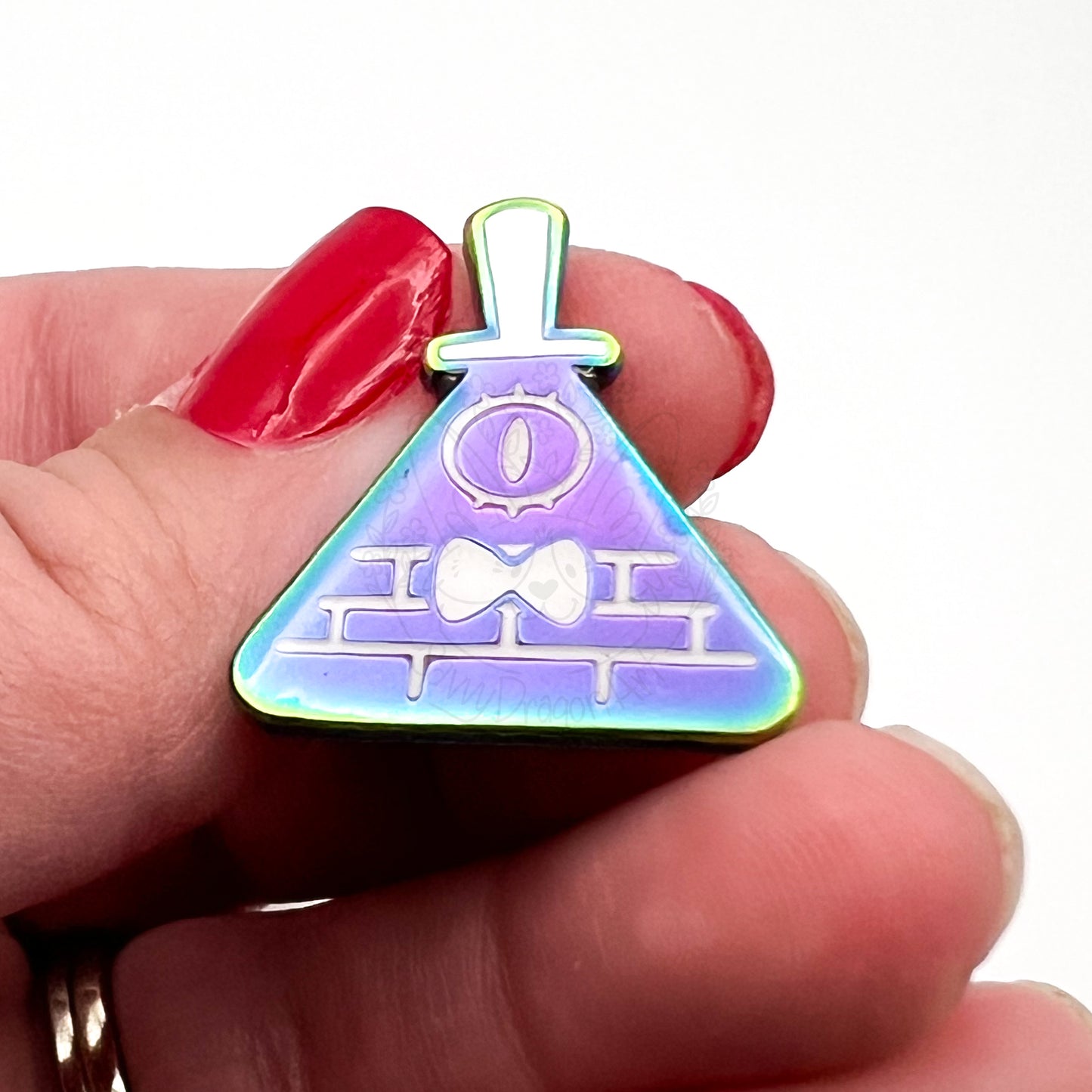 Bill Cipher - Weirdmageddon - Hard Enamel Pin Gravity Falls Adorable triangle pyramid stylized abstract cute simple