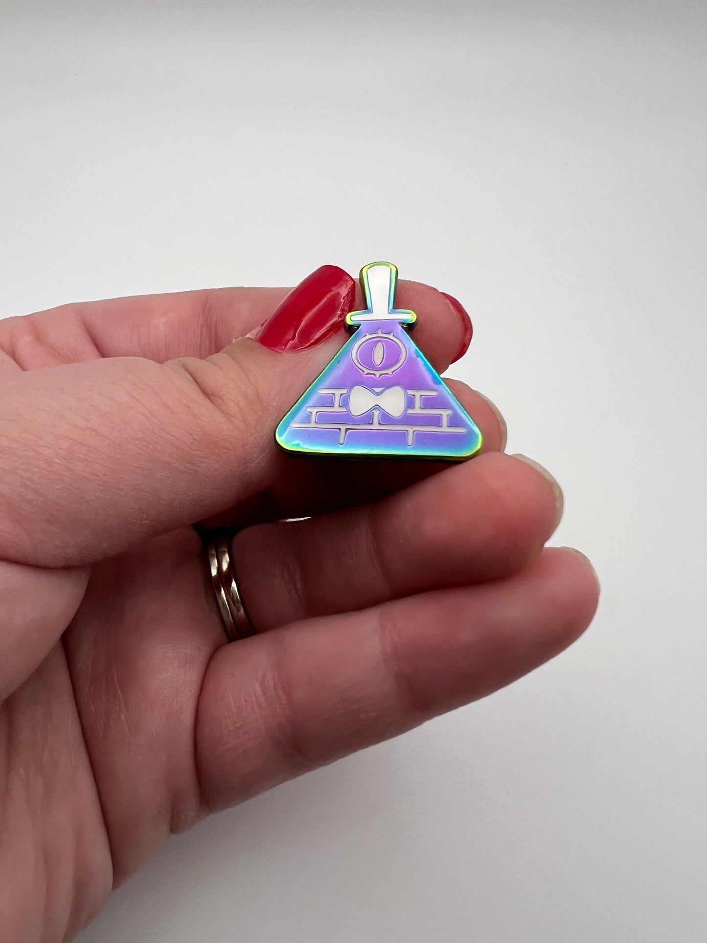 Bill Cipher - Weirdmageddon - Hard Enamel Pin Gravity Falls Adorable triangle pyramid stylized abstract cute simple