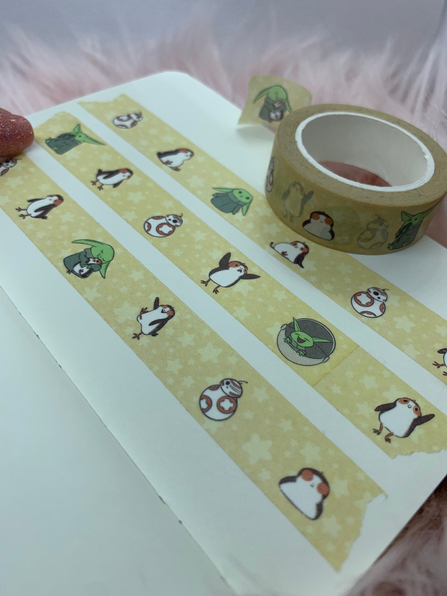 Little Child and friends Washi Tape - 15mmx10m decorative art washi masking tape green space galaxy cute kawaii stationary planner scrapbook