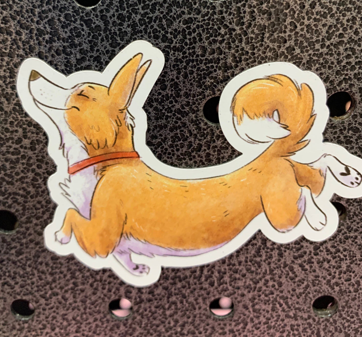 Happy Corgi Magnet - dog lover gift decoration fridge cute adorable kawaii pembroke welsh corgi