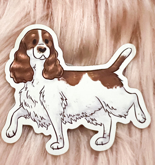 Cocker Spaniel Magnet - dog lover gift decoration fridge red cute adorable kawaii