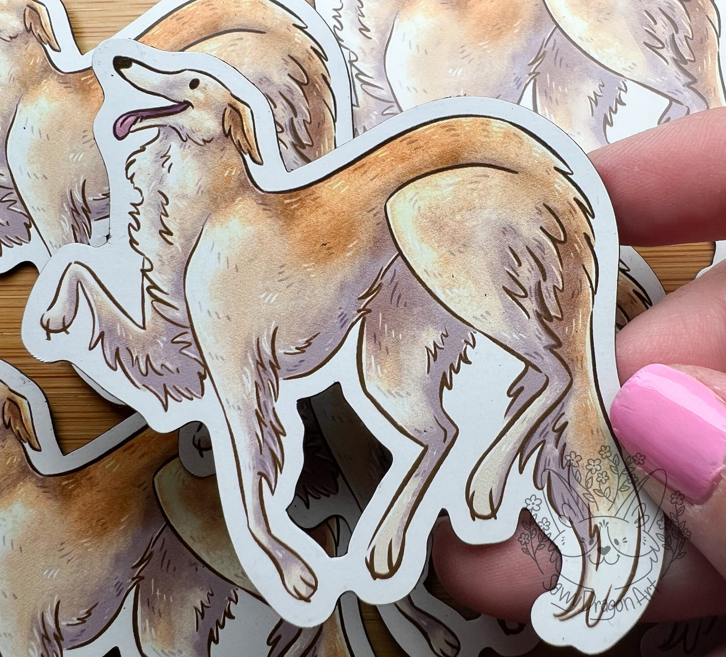 Borzoi Dog Magnet