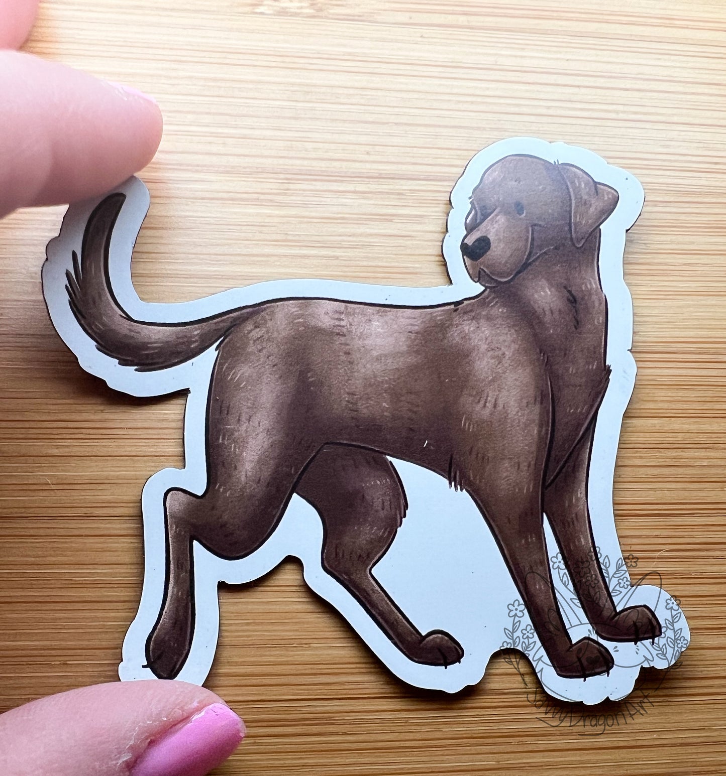 Chocolate Lab Dog Magnet